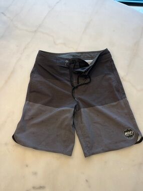 Men's Two-Tone Gray Swim Board Shorts from surf shop in La Jolla